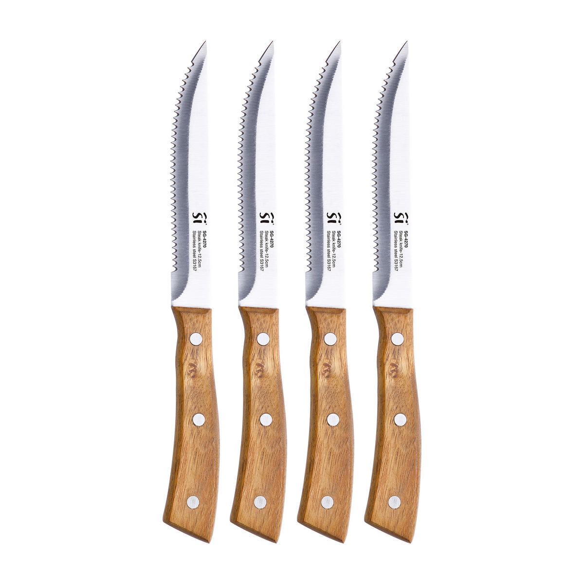 SAN IGNACIO Steakmesser COMPACT silber Edelstahl L: ca. 13 cm COMPACT - natur/silber (13,00cm) - SAN IGNACIO