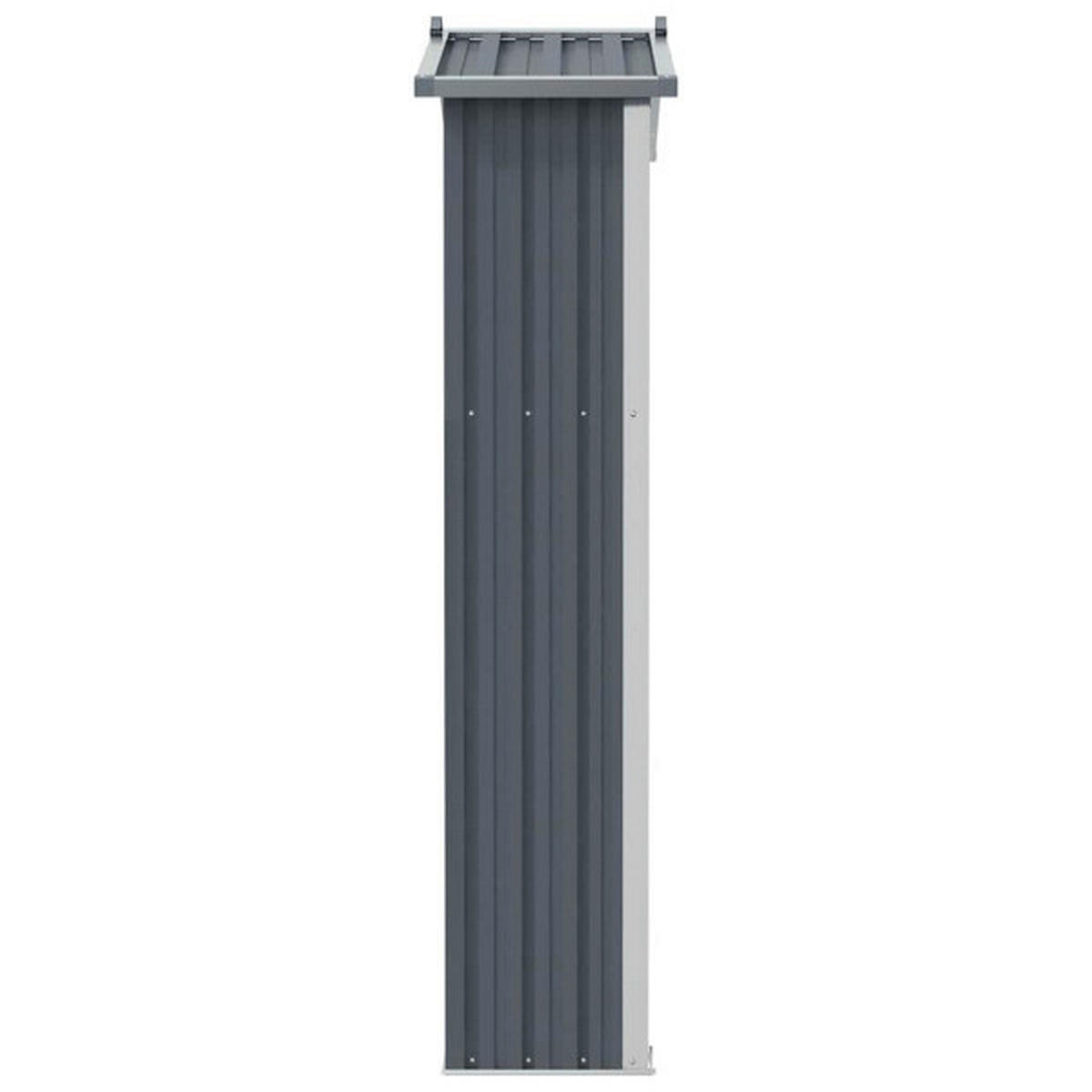 VidaXL Gerätehaus grau B/H: ca. 116x175 cm Gerätehaus - grau (116,00/175,00cm) - VidaXL