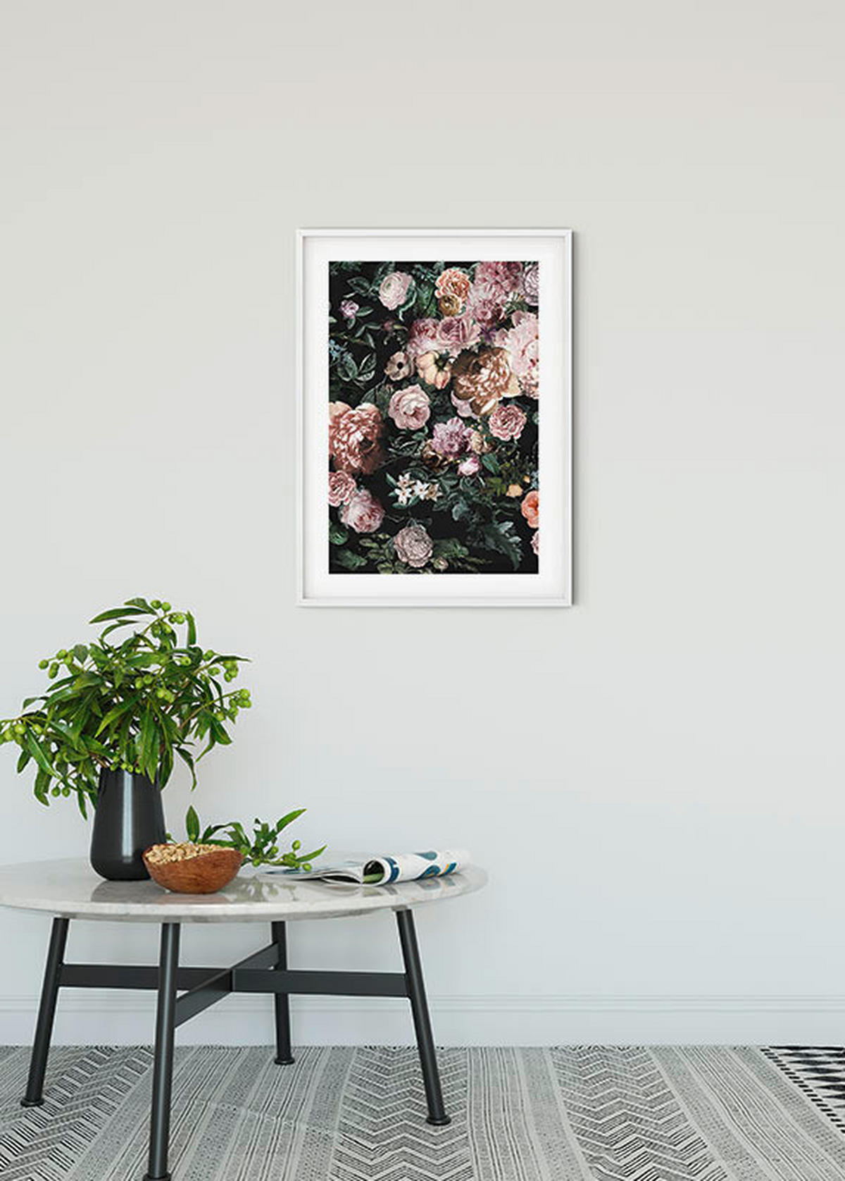 Komar Poster Charming Wild Rosen B/L: ca. 50x70 cm Charming Wild - (50,00/70,00cm) - Komar