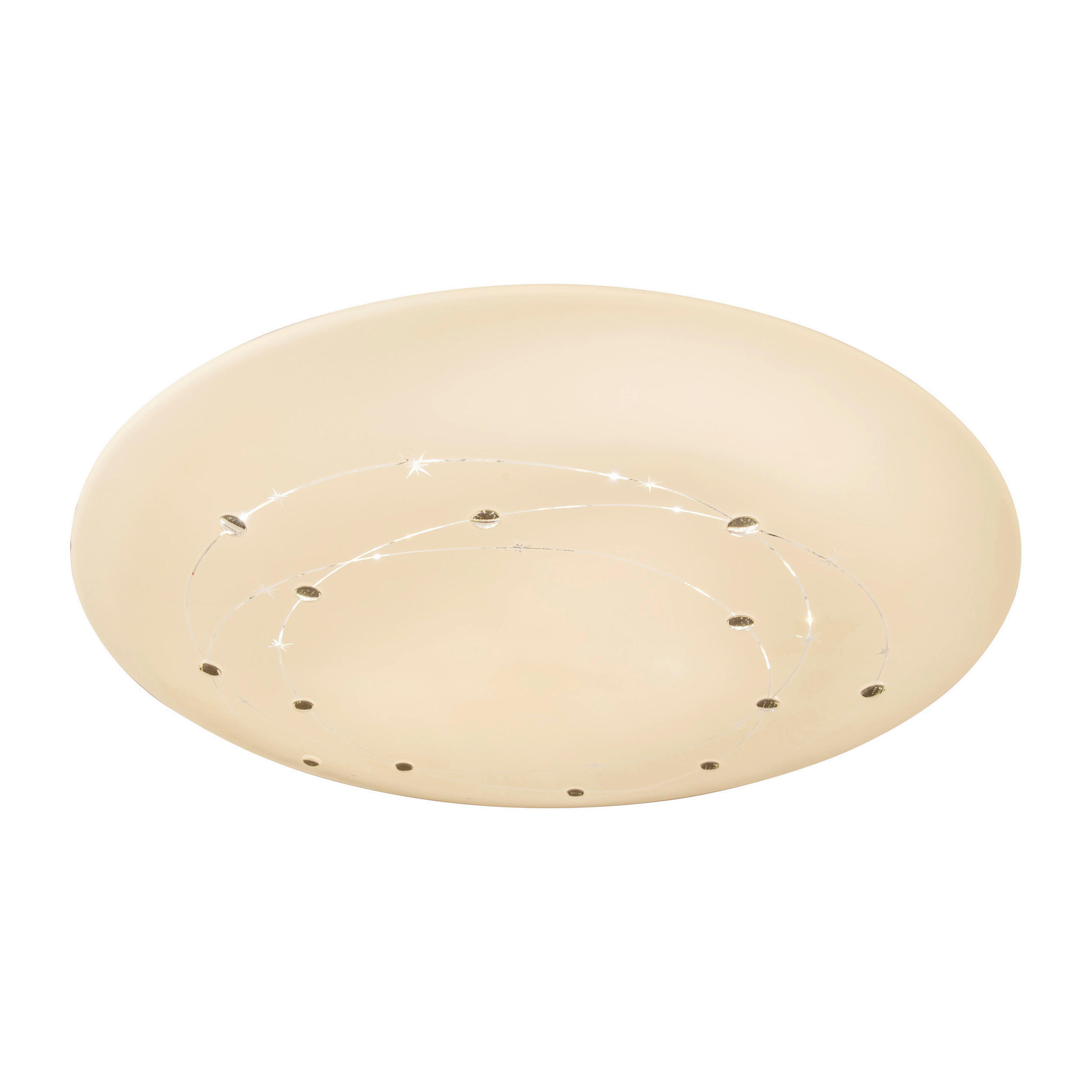 Näve Leuchten LED-Deckenleuchte weiß Kunststoff Metall B/H/T/D: ca. 61x9,5x61x61 cm LISSABON - weiß (61,00/9,50/61,00cm) - Näve Leuchten