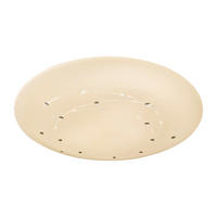 Näve Leuchten LED-Deckenleuchte weiß Kunststoff Metall B/H/T/D: ca. 61x9,5x61x61 cm LISSABON - weiß (61,00/9,50/61,00cm) - Näve Leuchten