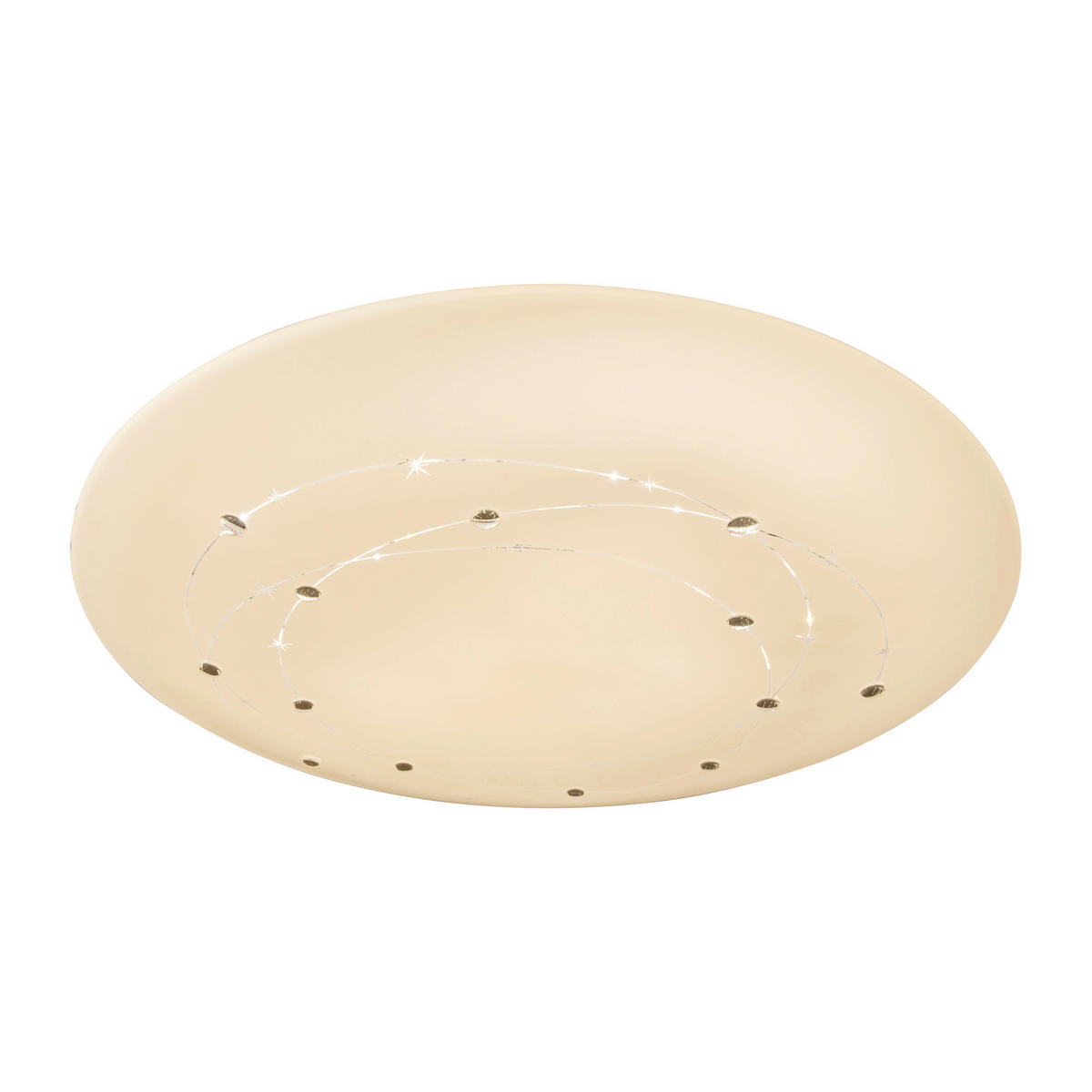 Näve Leuchten LED-Deckenleuchte weiß Kunststoff Metall B/H/T/D: ca. 61x9,5x61x61 cm LISSABON - weiß (61,00/9,50/61,00cm) - Näve Leuchten
