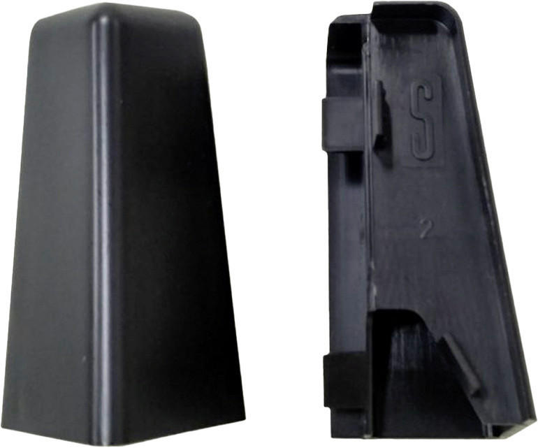 Außenecke schwarz L/B/H: ca. 1x1x5,8 cm Außenecke Schwarz 58mm (2 Stück) - schwarz (1,00/1,00/5,80cm)