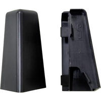 Außenecke schwarz L/B/H: ca. 1x1x5,8 cm Außenecke Schwarz 58mm (2 Stück) - schwarz (1,00/1,00/5,80cm)