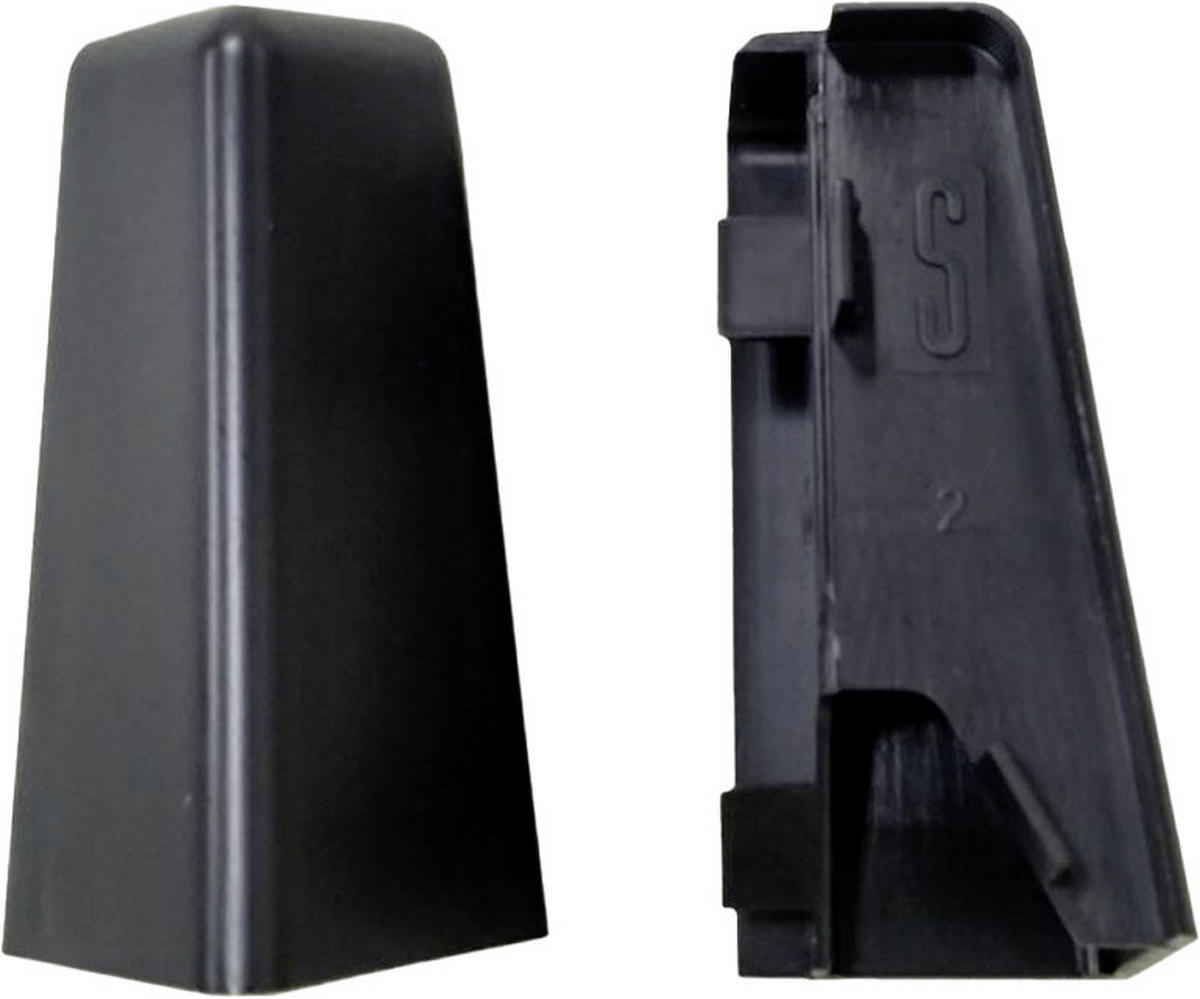 Außenecke schwarz L/B/H: ca. 1x1x5,8 cm Außenecke Schwarz 58mm (2 Stück) - schwarz (1,00/1,00/5,80cm)