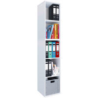 Regal Lona I weiß B/H/T: ca. 35x183x37 cm Lona I - weiß (35,00/183,00/37,00cm) - VCM Möbel