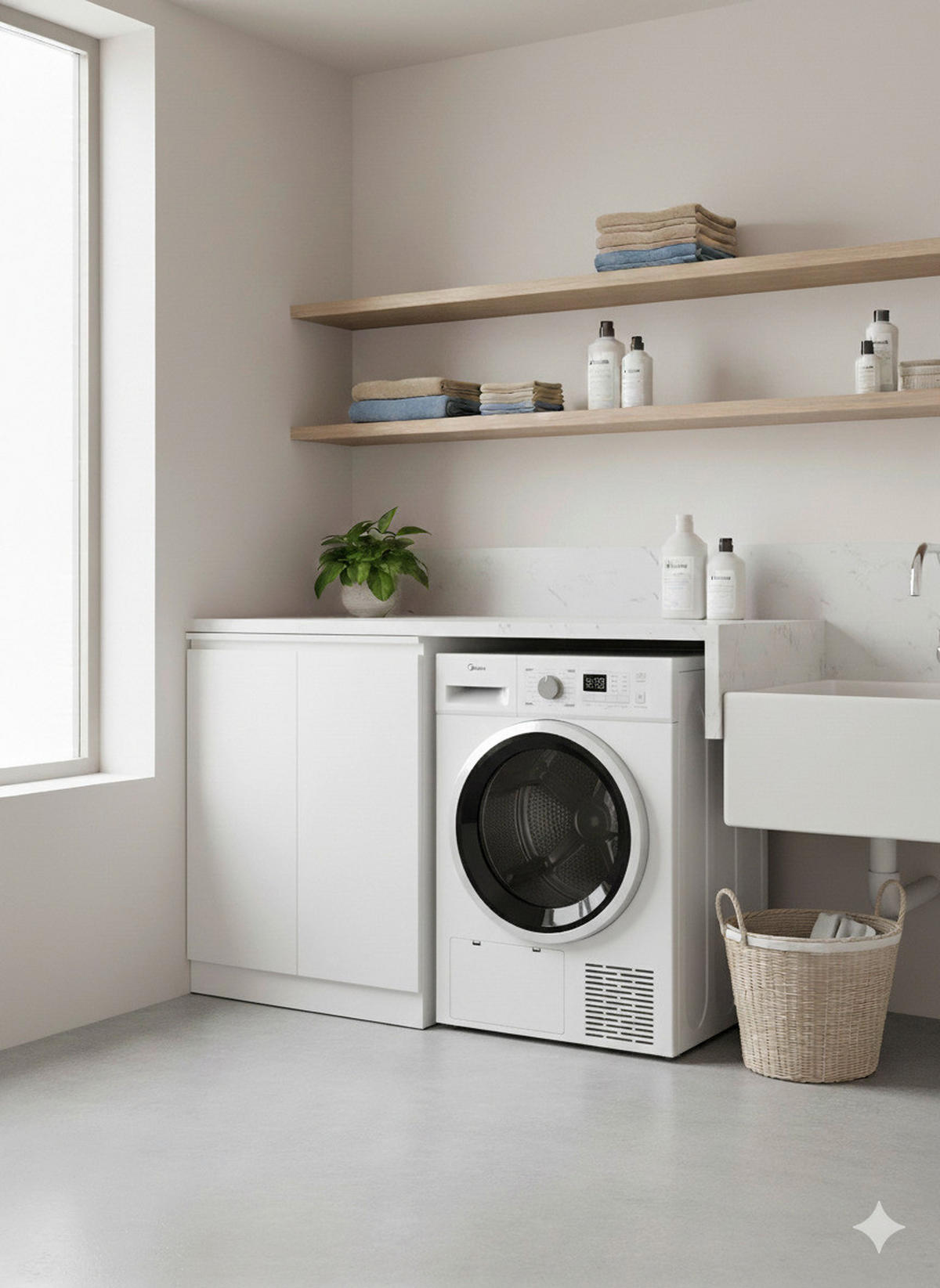 POCOline Wärmepumpentrockner WPT9DW16 weiß B/H/T: ca. 59,5x84,5x68 cm ca. 9 kg Wärmepumpentrockner WPT9DW16 - weiß (59,50/84,50/68,00cm) - POCOline