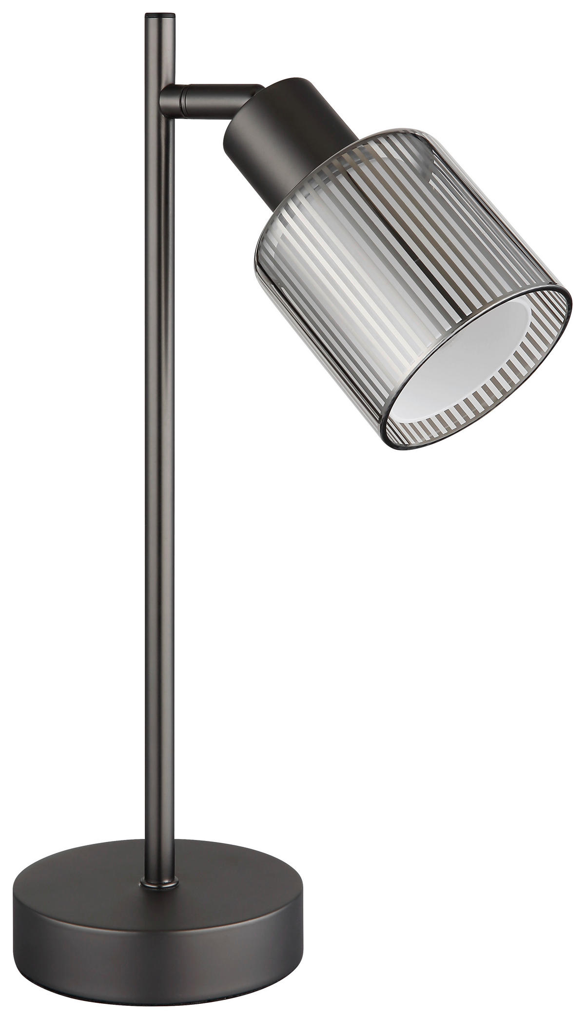 GLOBO Tischleuchte schwarz Chrom Glas Metall B/H/L: ca. 11,5x37,5x15 cm E14 1 Brennstellen Tischleuchte-Villegas - schwarz/Chrom (15,00/11,50/37,50cm) - GLOBO