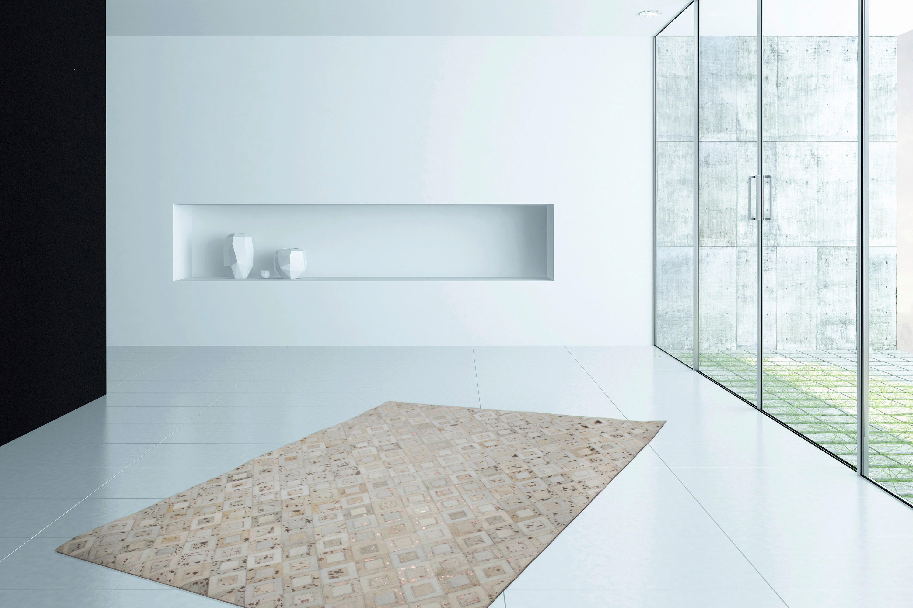 360Living Teppich Dazzle elfenbein B/L: ca. 120x170 cm Dazzle - Chrom/elfenbein (120,00/170,00cm) - 360Living