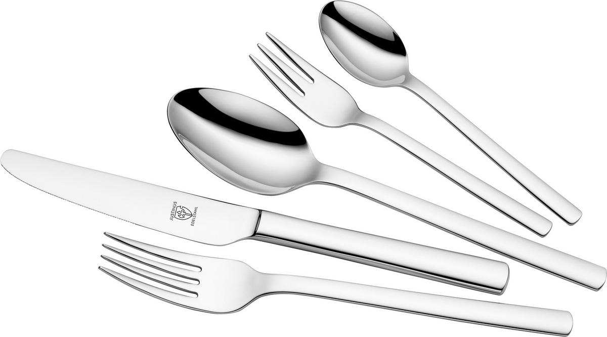 JUSTINUS Besteckset silber Edelstahl 30 tlg. Besteckset_Alpha_30tlg. - silber - JUSTINUS