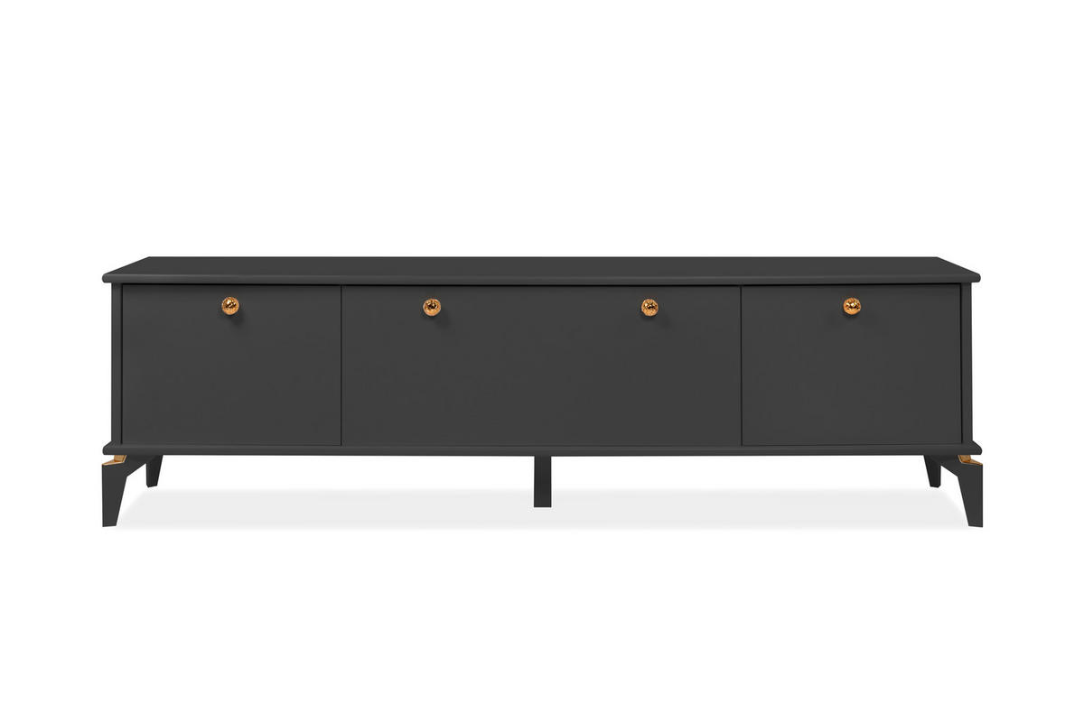 TV-Lowboard Izmir Izmir Izmir Izmir Izmir Izmir anthrazit Kupfer B/H/T: ca. 180x52x36 cm Izmir Izmir Izmir Izmir Izmir Izmir - anthrazit/Kupfer (180,00/52,00/36,00cm)