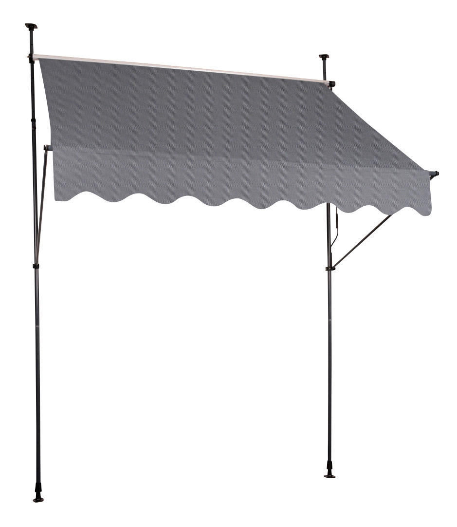 Klemm-Markise Amrum grau B/L: ca. 250x150 cm Amrum - grau (250,00/150,00cm)