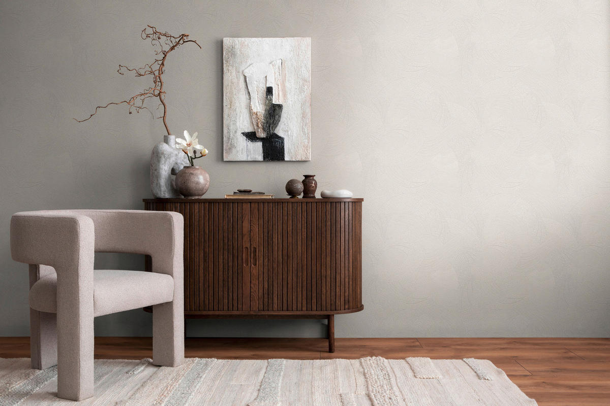 A.S.Création Vliestapete grau weiß B/H/D: ca. 53x1005x9,2 cm Vliestapete - weiß/grau (9,20/1005,00cm) - A.S.Creation