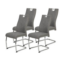 Schwingstuhl Alina 2er Set grau Kunstleder Stoff B/H/T: ca. 43x98x59 cm Alina 2er Set - grau (43,00/98,00/59,00cm) - Hela