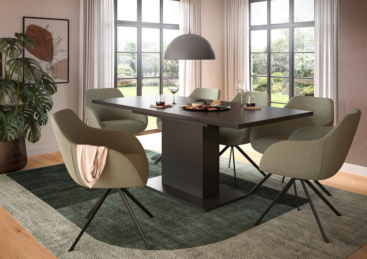 Esstisch MOTION grau B/H/T: ca. 150x76x90 cm MOTION - grau (150,00/76,00/90,00cm) - xonox.home