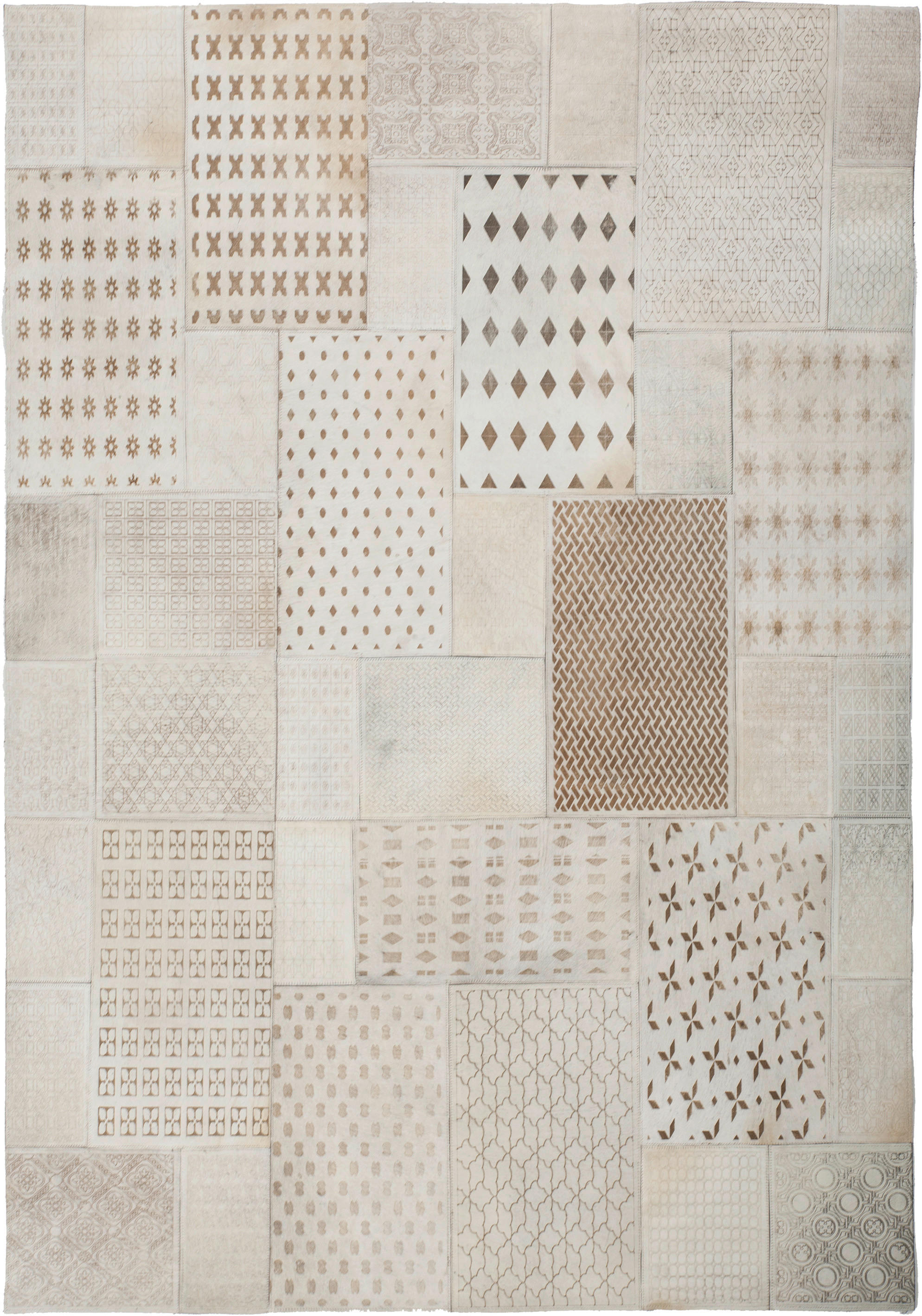 Kayoom Kurzflorteppich Gleam 560 weiß B/L: ca. 160x230 cm Gleam 560 - weiß (160,00/230,00cm) - Kayoom