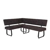 Eckbank Luise anthrazit Vintage B/H/T/L: ca. 152x92x65x202 cm Luise - anthrazit (202,00/152,00/92,00cm)