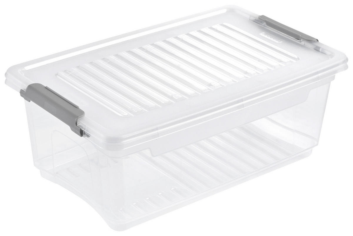 Aufbewahrungsbox transparent B/H/L: ca. 18,5x10,5x28,5 cm Clipbox_Leonie 3,7l - transparent (28,50/18,50/10,50cm)