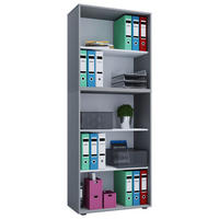 Regal Lona XXL ohne Türen grau weiß B/H/T: ca. 70x183x37 cm Lona XXL ohne Türen - weiß/grau (70,00/183,00/37,00cm) - VCM Möbel