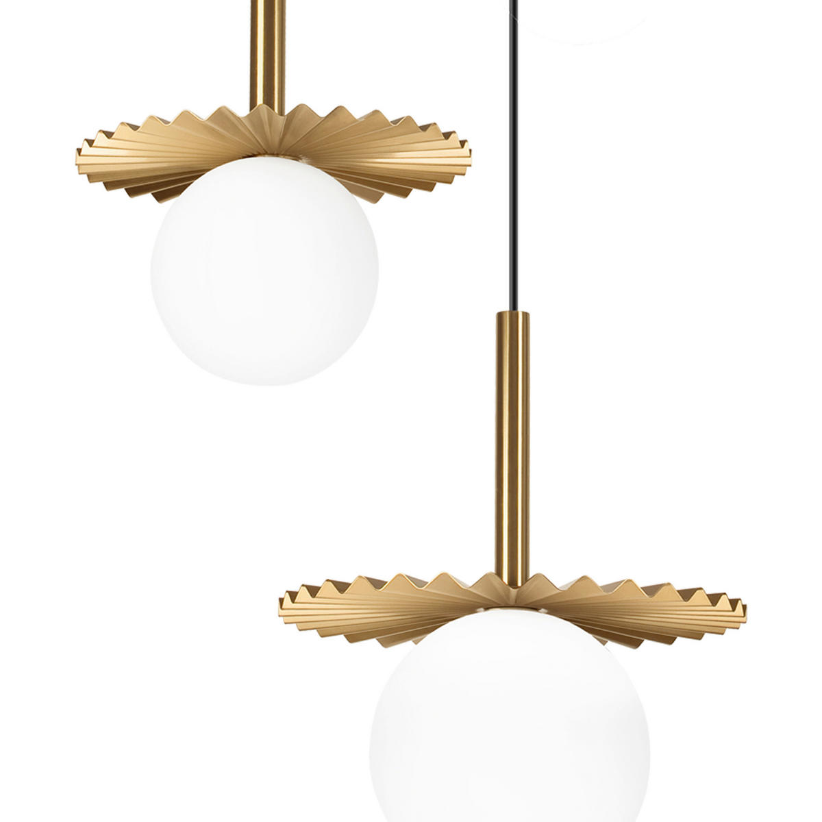 Lamkur Hängeleuchte Kupfer Stahl Glas B/H/L: ca. 120x45x45 cm G9 3 Brennstellen Chita - Kupfer (45,00/120,00/45,00cm) - Lamkur