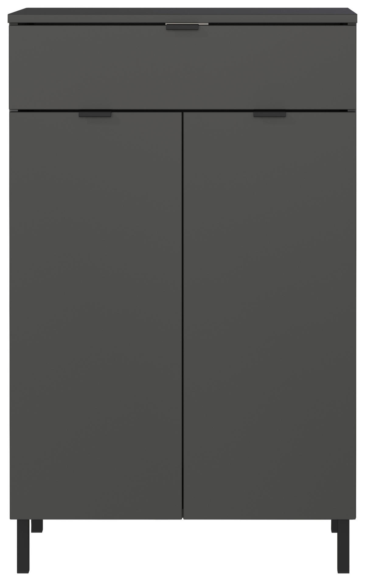 Kommode 1981-547 Graphit Optik B/H/T: ca. 60x97x34 cm 1981-547 - Graphit (60,00/97,00/34,00cm) - Germania