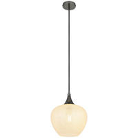 GLOBO Pendelleuchte MAXY 15548HK klar schwarz Chrom Acryl Metall H/D: ca. 120x24 cm E27 1 Brennstellen MAXY - klar/schwarz (24,00/120,00cm) - GLOBO