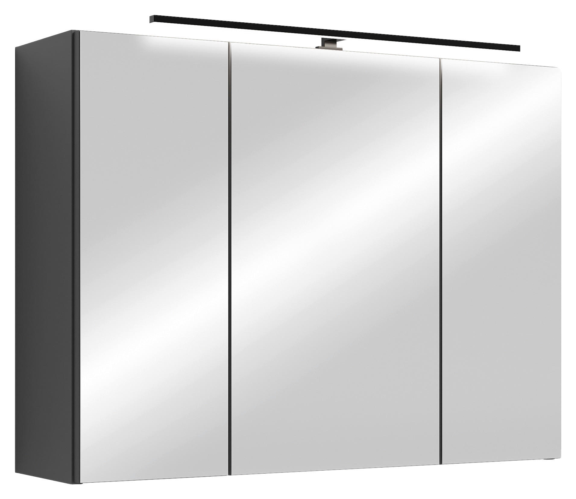Spiegelschrank SPREE anthrazit B/H/T: ca. 80x60x20 cm SPREE - anthrazit (80,00/60,00/20,00cm) - byLIVING