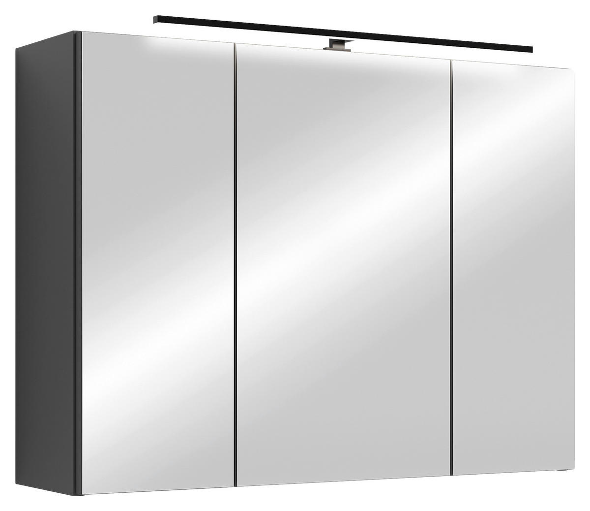 Spiegelschrank SPREE anthrazit B/H/T: ca. 80x60x20 cm SPREE - anthrazit (80,00/60,00/20,00cm) - byLIVING