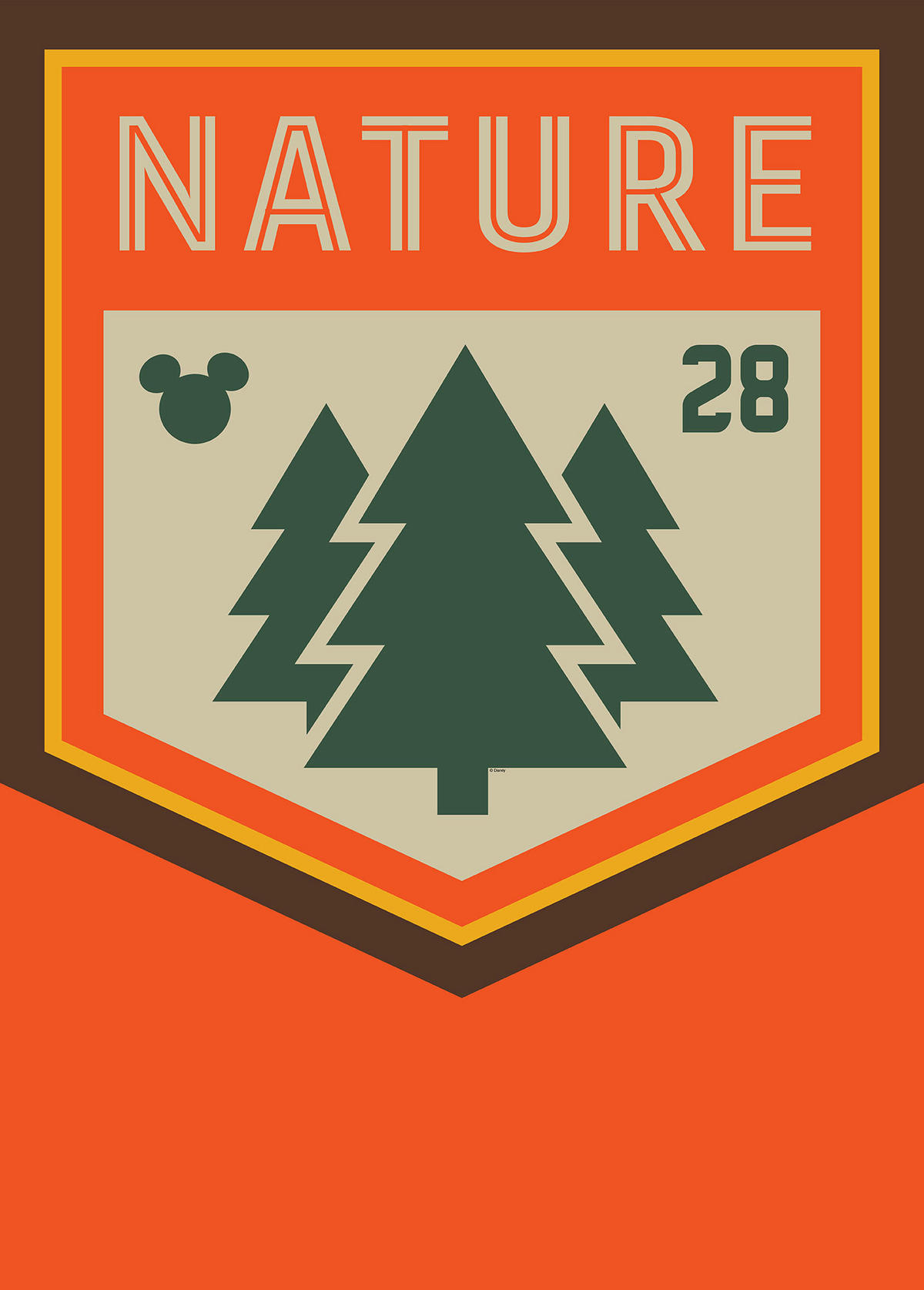 Komar Poster Mickey Mouse Nature Disney B/L: ca. 50x70 cm Mickey Mouse Nature - (50,00/70,00cm) - Komar