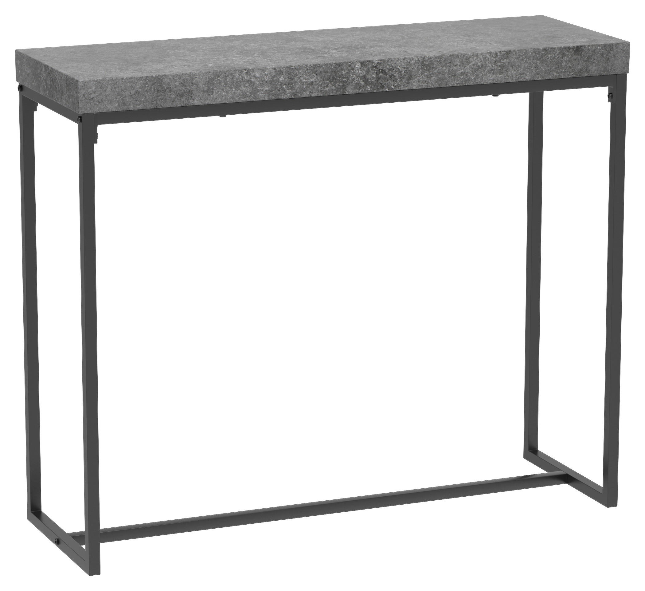 Konsole Birte dunkelgrau Beton Optik schwarz B/H/T: ca. 90x75x30 cm Birte - schwarz/dunkelgrau (90,00/75,00/30,00cm)