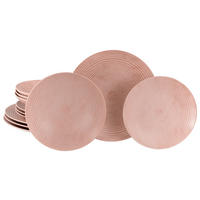 CreaTable Tafelservice Catania Peach rot Steinzeug 12 tlg. Catania Peach - rot - CreaTable