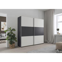 Kleiderschrank Oslo Alpinweiß grau B/H/T: ca. 218x210x59 cm Oslo - Alpinweiß/grau (218,00/210,00/59,00cm)
