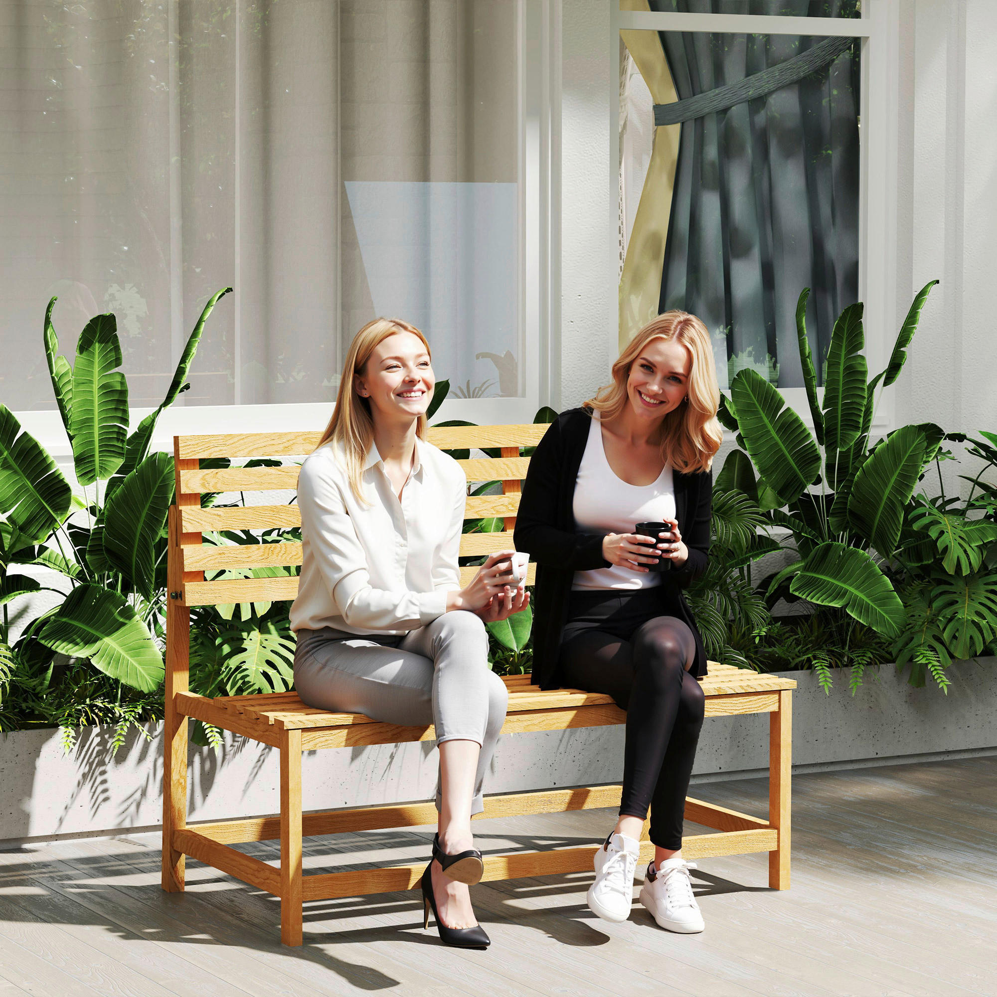 Outsunny Gartenbank - Rabatt 46.0 % !...