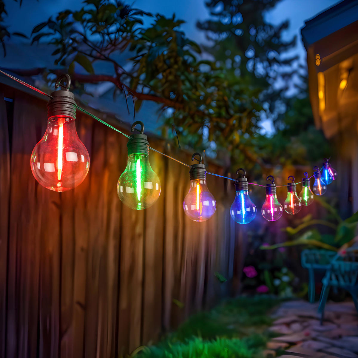Solarlichterkette Solar-Lichterkette multicolor - POCOline