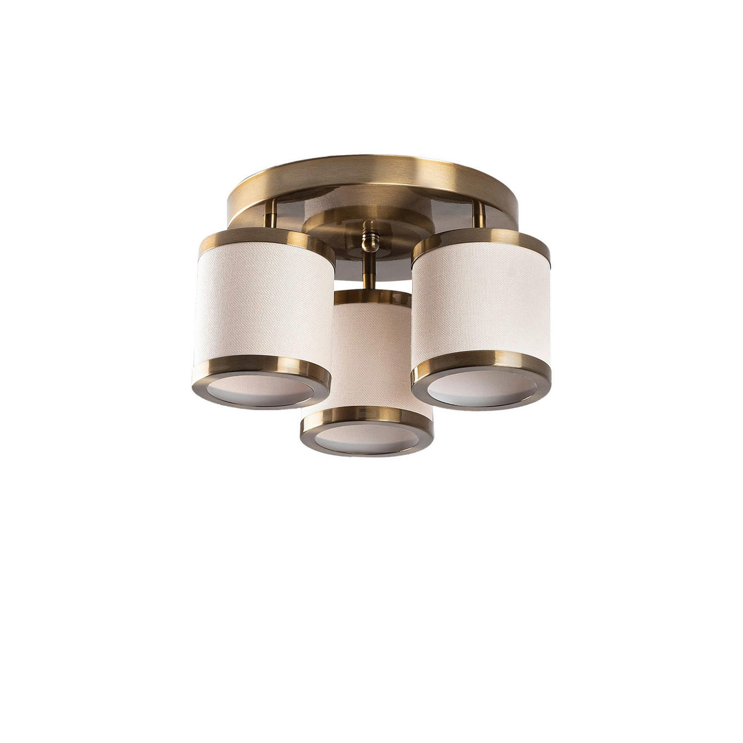 Opviq Deckenleuchte Way bronze Metall B/H/T/L/D: ca. 40x22x40x40x40 cm E27 3 Brennstellen Way - bronze (40,00/40,00/22,00cm) - Opviq
