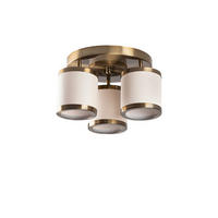 Opviq Deckenleuchte Way bronze Metall B/H/T/L/D: ca. 40x22x40x40x40 cm E27 3 Brennstellen Way - bronze (40,00/40,00/22,00cm) - Opviq