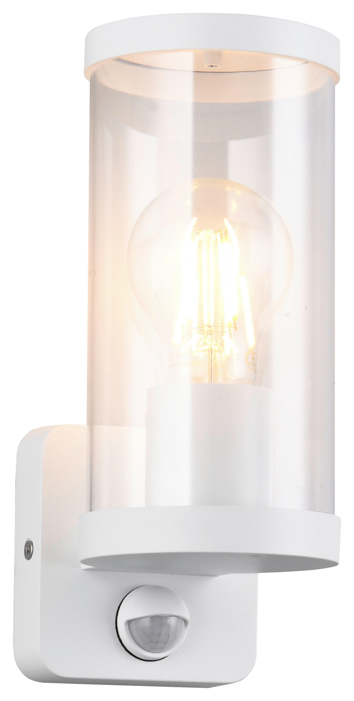 Reality Wandleuchte Bonito R21599131 transparent weiß Metall Kunststoff B/H/T: ca. 9,5x23x12 cm E27 1 Brennstellen Bonito - weiß/transparent (9,50/23,00/12,00cm) - Reality