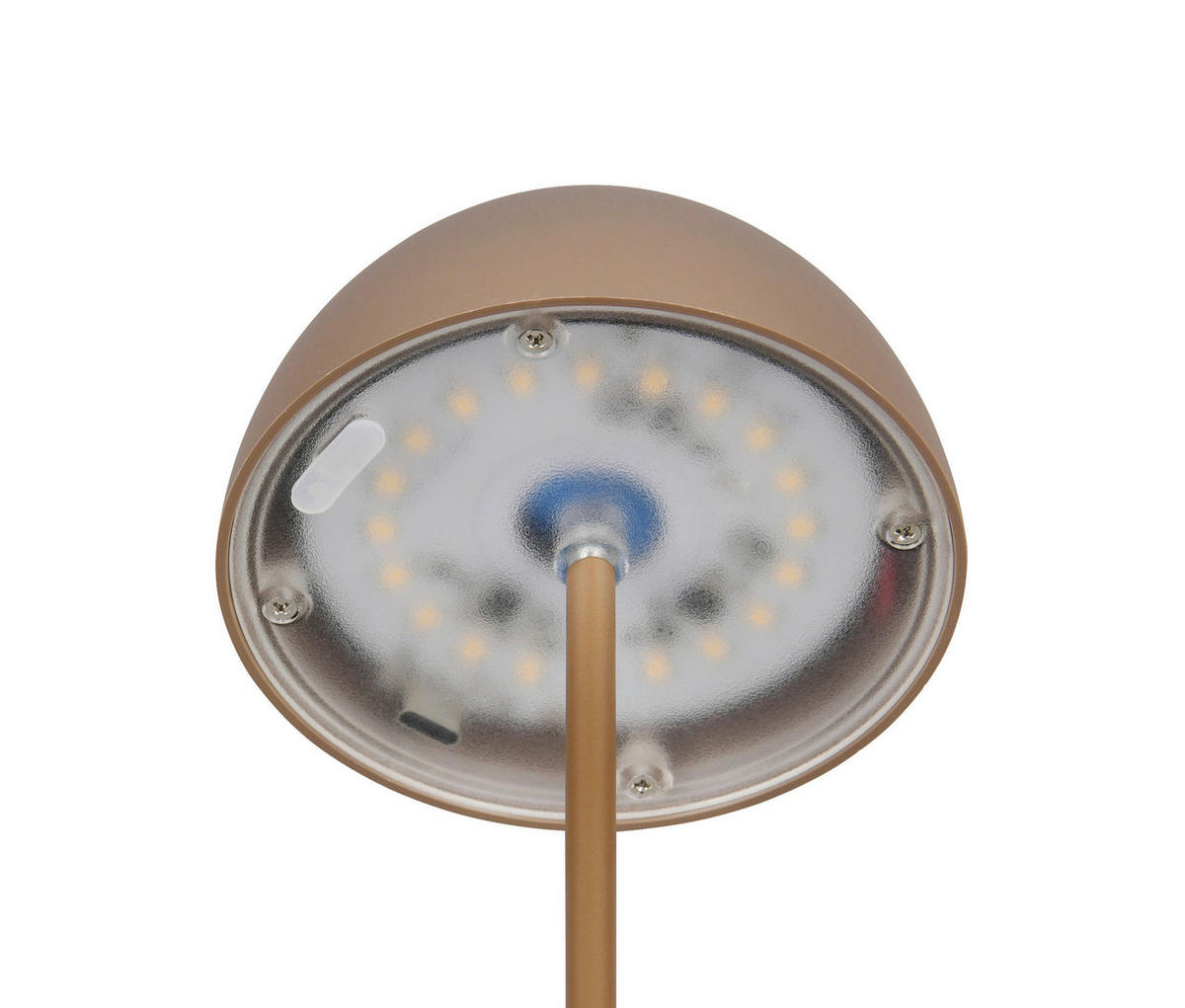 Reality LED Tischleuchte ORTIZ kaffee Kunststoff H: ca. 2 cm 1 Brennstellen Ortiz - kaffee (2,00cm) - Reality