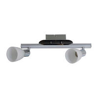 Näve Leuchten LED Deckenleuchte NV1233142 Chrom Metall Glas B/H/L: ca. 8x22x39 cm 2 Brennstellen Ibiza - Chrom (39,00/8,00/22,00cm) - Näve Leuchten