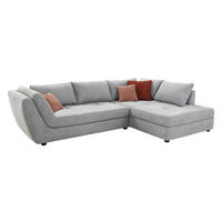 Polsterecke grau Microfaser B/H/T: ca. 321x92x219 cm Rascasse_Polsterecke - schwarz/grau (321,00/92,00/219,00cm)