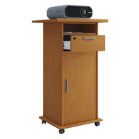 VCM Beamer-Stand Rollwagen Schublade buche Beamer-Stand Neta mit Tür - buche (60,00/108,00/50,00cm) - VCM
