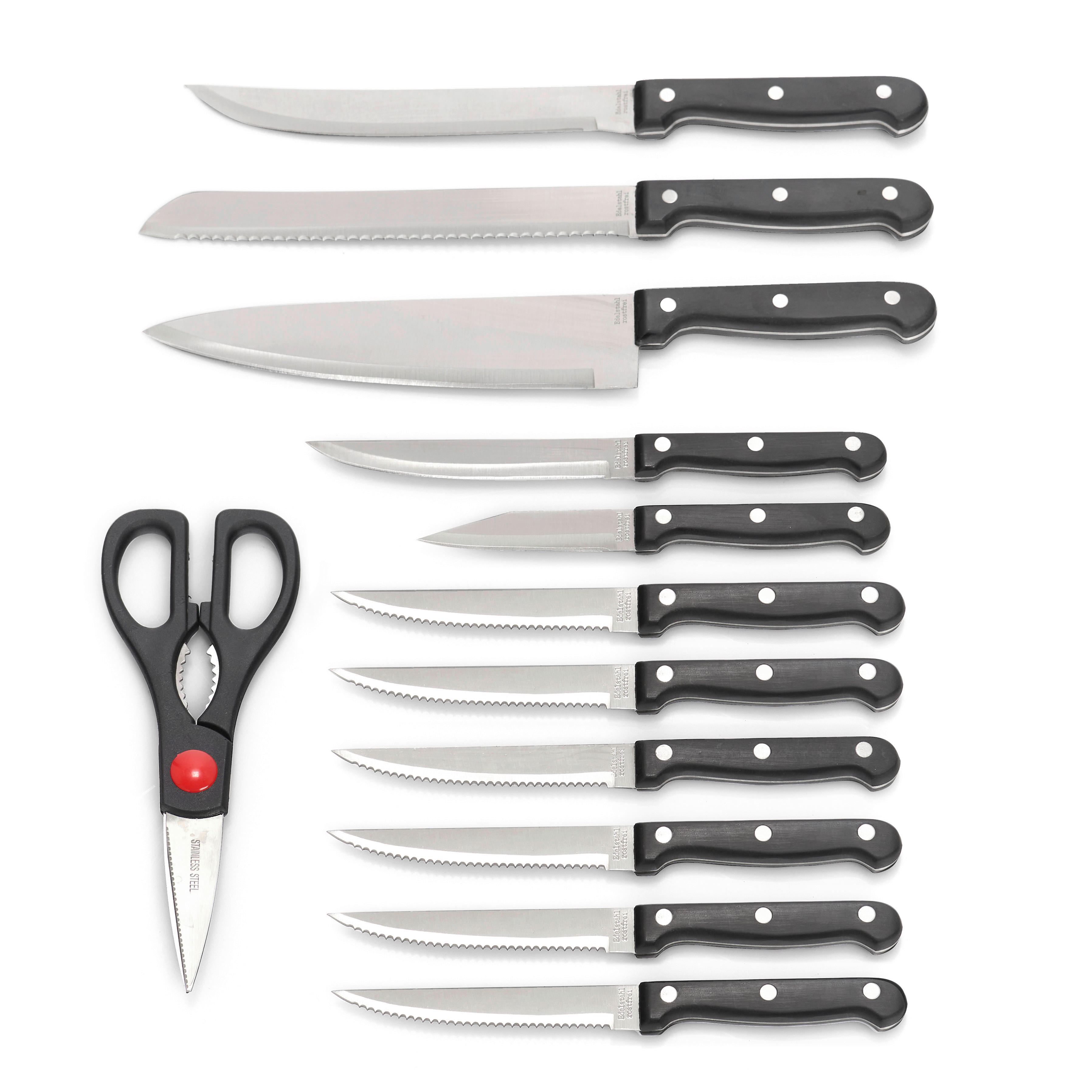 Zeller Messerblock-Set Messerblockset_13tlg. - natur (9,00/12,00/32,50cm) - Zeller
