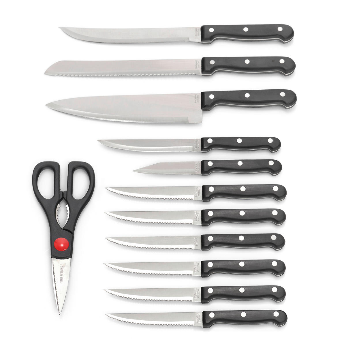 Zeller Messerblock-Set Messerblockset_13tlg. - natur (9,00/12,00/32,50cm) - Zeller