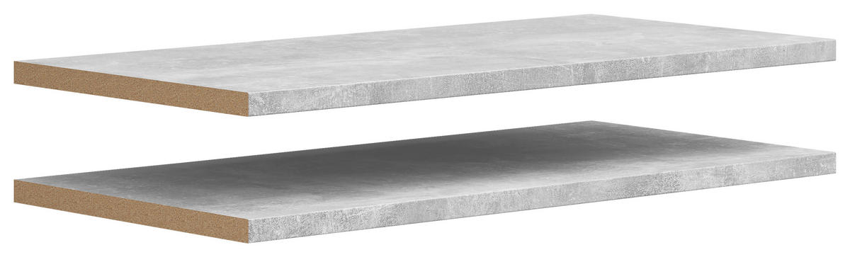 Einlegeböden-Set Multi-Stauraum Typ 55 Beton Optik B/H/T: ca. 77x2,2x36 cm Multi-Stauraum Typ 55 - Beton (77,00/2,20/36,00cm)