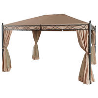 Grasekamp Pavillon Rom beige Stahl B/H/L: ca. 300x270x400 cm Rom - beige (400,00/300,00/270,00cm) - Grasekamp