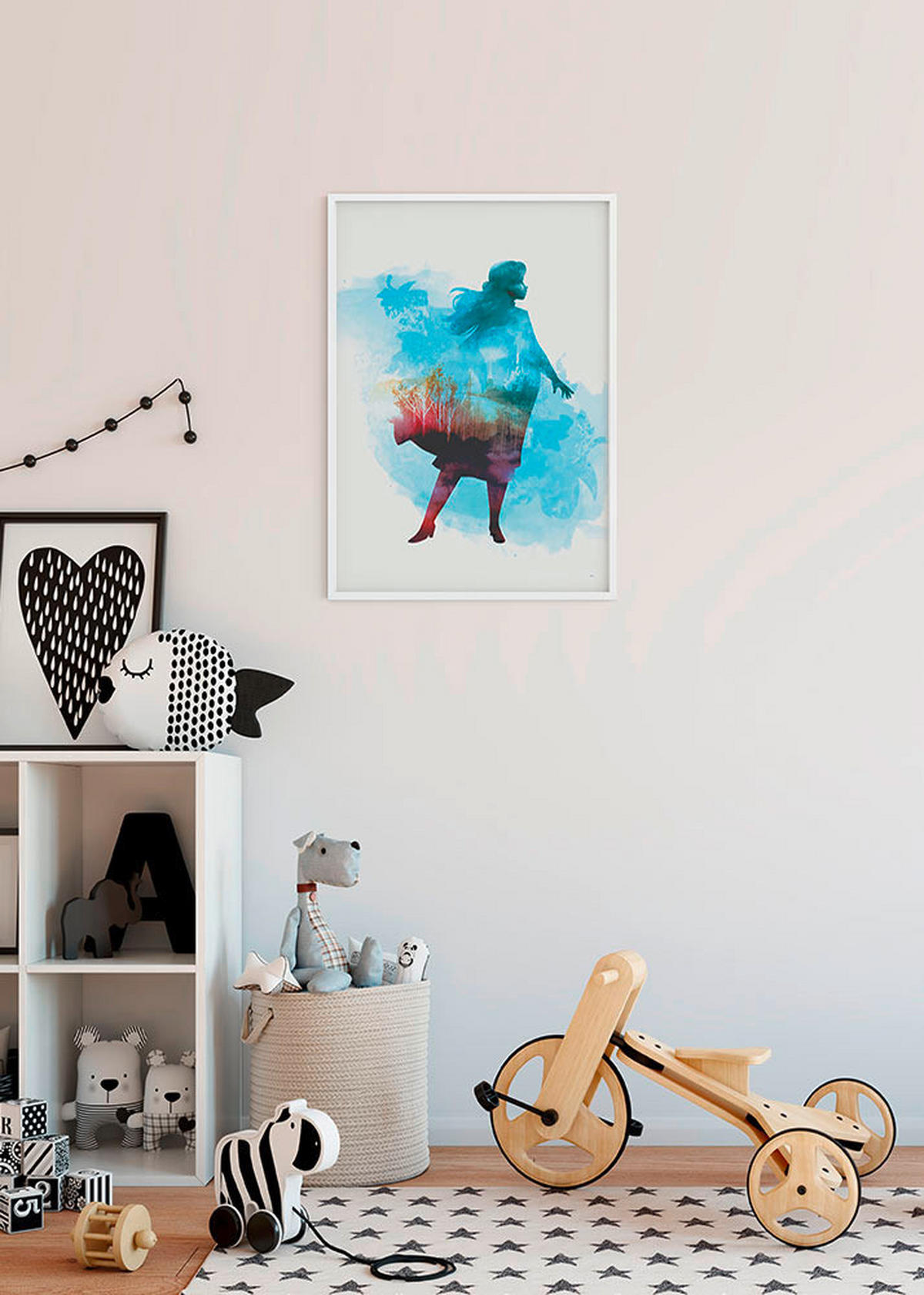 Komar Poster Frozen Anna Aquarell Disney B/L: ca. 40x50 cm Frozen Anna Aquarell - (40,00/50,00cm) - Komar