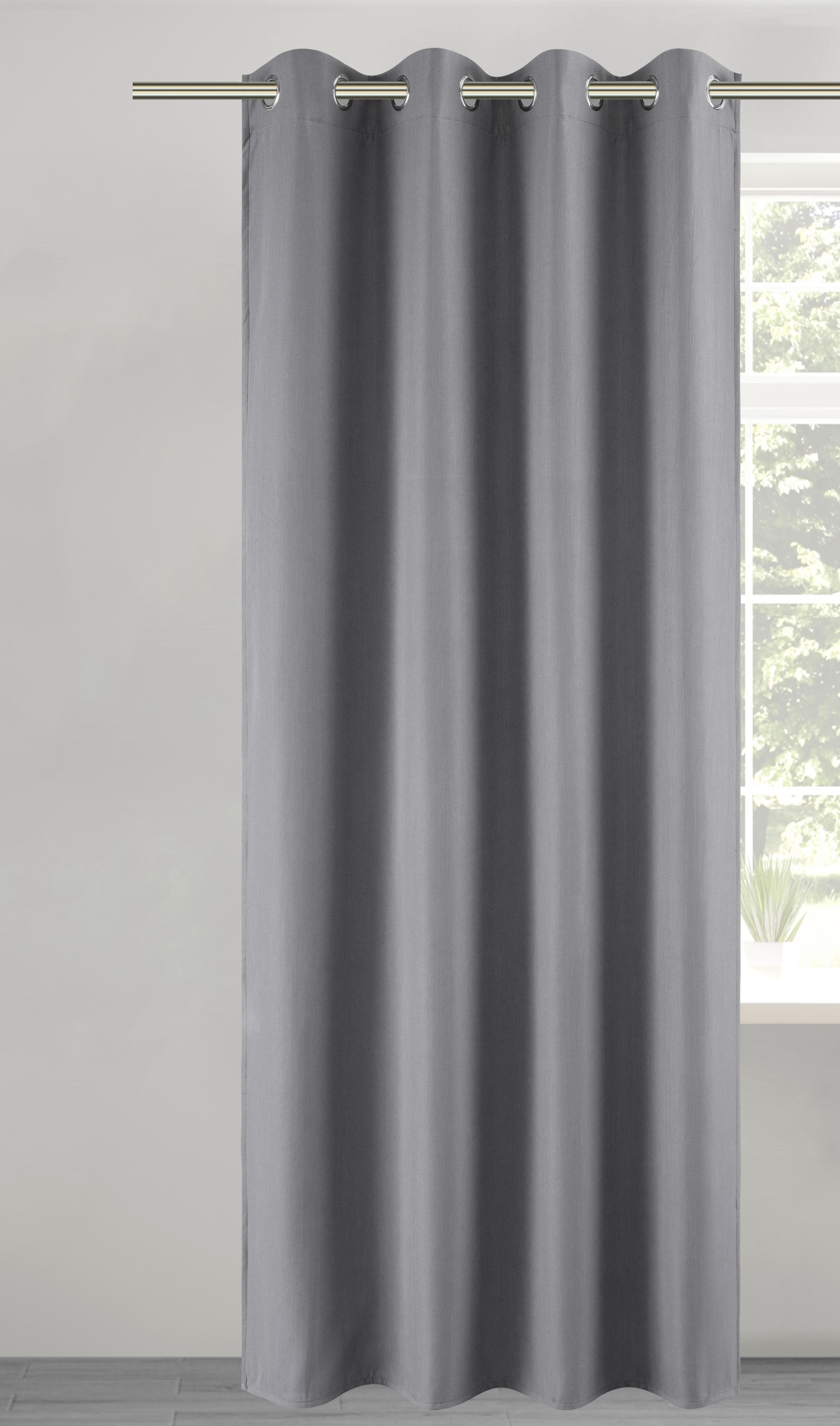 POCOline Verdunklungsvorhang Christa dunkeltaupe B/L: ca. 135x245 cm Christa - dunkeltaupe (135,00/245,00cm) - POCOline
