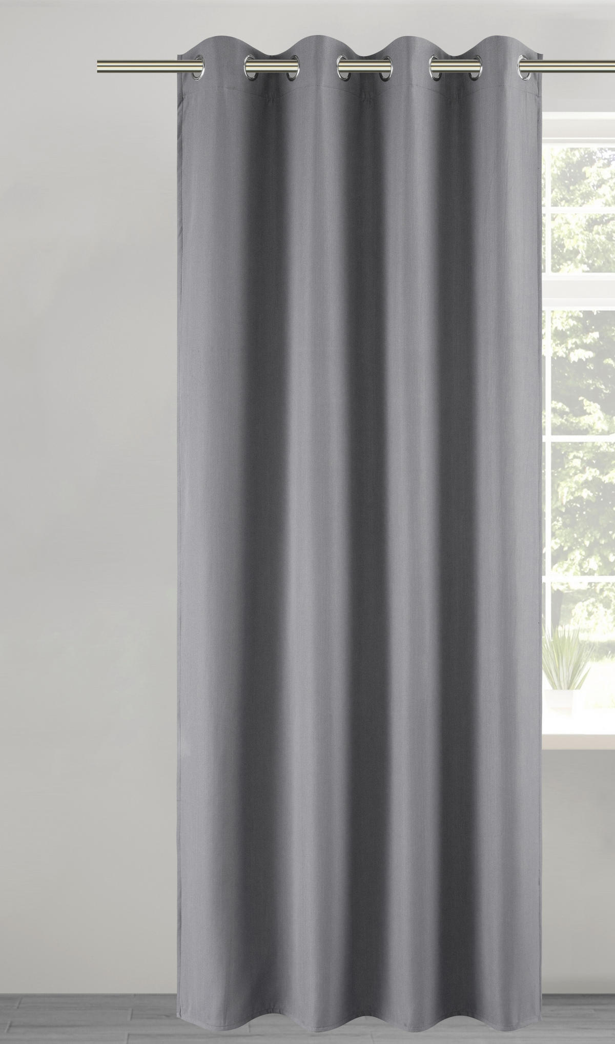 POCOline Verdunklungsvorhang Christa dunkeltaupe B/L: ca. 135x245 cm Christa - dunkeltaupe (135,00/245,00cm) - POCOline