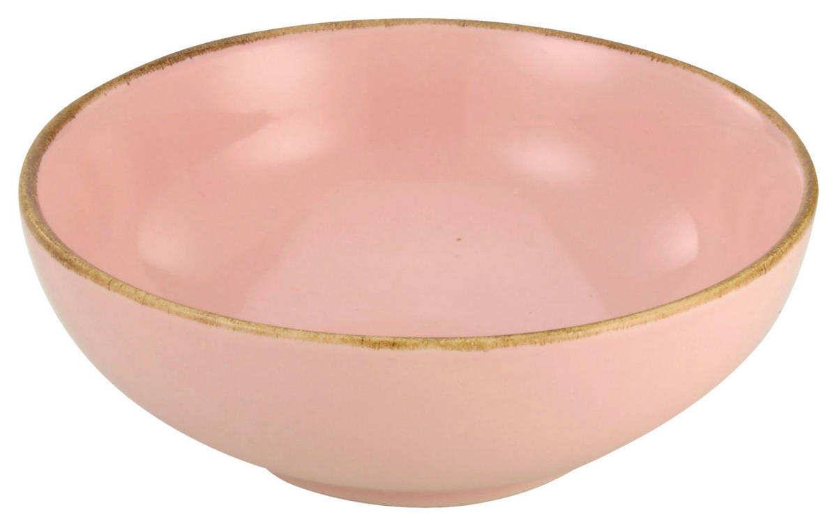 CreaTable Schalen-Set NATURE COLLECTION rosa Steinzeug D: ca. 16,5 cm NATURE COLLECTION - rosa (16,50cm) - CreaTable