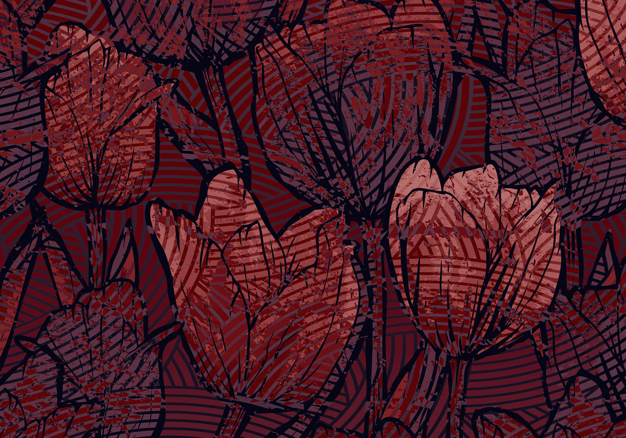 Komar Fototapete Tulipe B/L: ca. 400x280 cm Tulipe - (400,00/280,00cm) - Komar